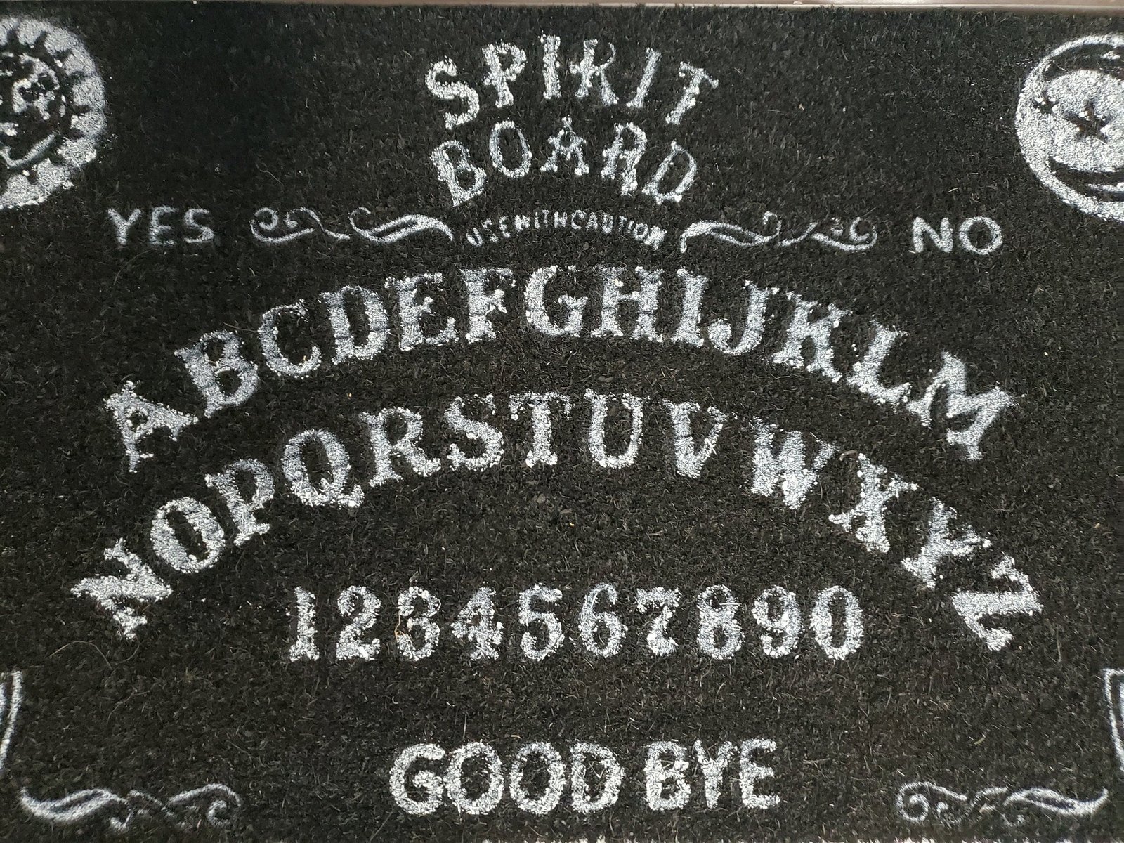 spirit board door mat doormat ouija 