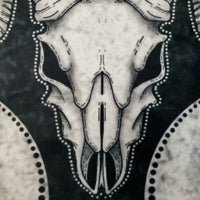 darkothica goat skull area rug dark gothic decor