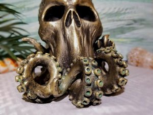 cthulhu skull statue statuary octopus skull statue