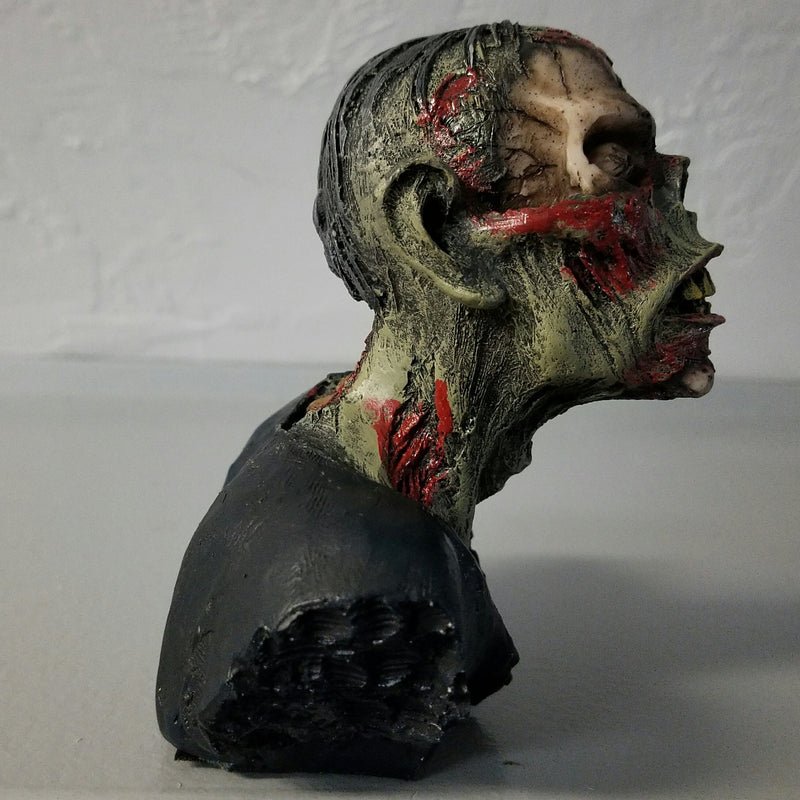 zombie bust halloween decor