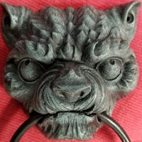 gargoyle door knocker gargoyle outdoor home decor demon door knocker gothic home decor