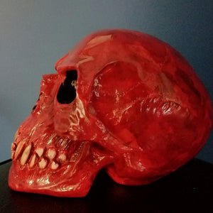 Vampire skull skull decor skull home decor skulls vampires red skull