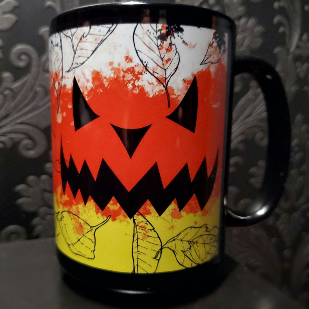 Darkothica halloween coffee cup mug pumpkin mug cup jack o lantern candy corn 
