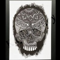 gothic home decor skull art