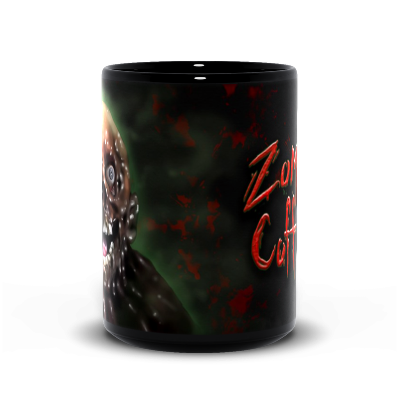 darkothica zombie coffee cup coffee mug zombie mug zombie before coffee night of the living dead return of the living dead