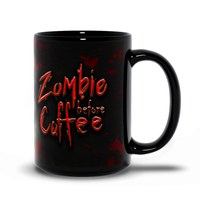 darkothica zombie coffee cup coffee mug zombie mug zombie before coffee night of the living dead return of the living dead