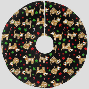 Gingerbread Skeleton Tree Skirt