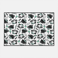 Hello KILLy Large Mat - White/Green