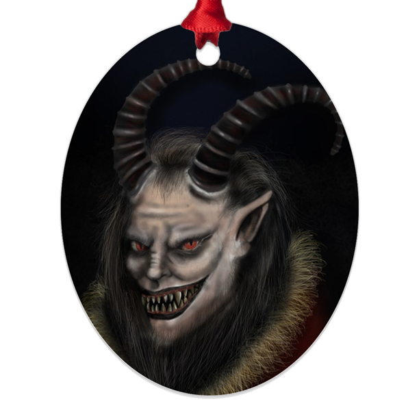 Darkothica Christmas Tree Ornaments Krampus pentagram snowflake reindeer jack frost skull santa gothic christmas