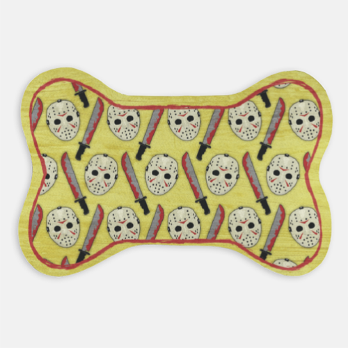 jason horror movie friday the 13th horror dog mat dog supplies horror pet decor horror decor jason decor horror for pets