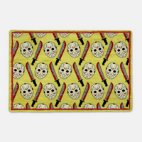 jason horror movie friday the 13th horror dog mat dog supplies horror pet decor horror decor jason decor horror for pets